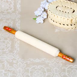 Скалка деревянная с ручками, 42×5 см, хохлома, МИКС