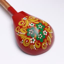 Ложка деревянная «Краснушка», столовая, 20×6.3 см, хохлома, ручная роспись, МИКС
