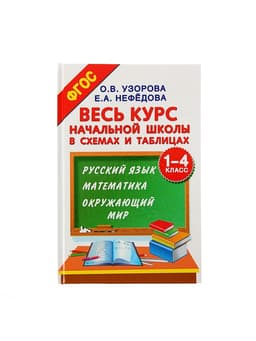 Пособие «Русский язык, математика, окружающий мир. Весь курс начальной школы в схемах и таблицах» 1 - 4 класс