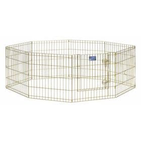 Вольер Midwest с дверью, 8 панелей, 61×61 см, позолоченный цинк