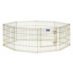 Вольер Midwest с дверью, 8 панелей, 61×61 см, позолоченный цинк