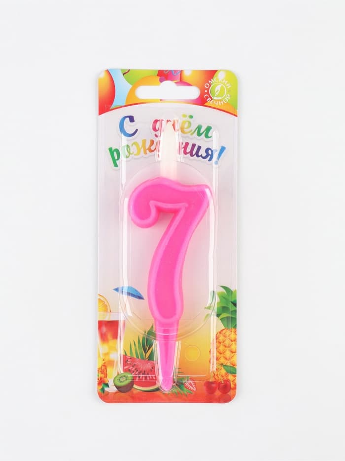 Свечи для торта цифры «Классика». 10.2 см, в шоу-боксе, 50 штук