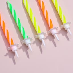 Свечи для торта «Красочные», 6 см, классические, набор 24 шт.