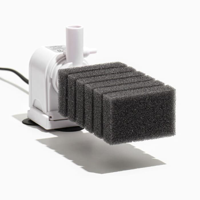 Губка прямоугольная для фильтра турбо № 2, 6×4×11 см, серая