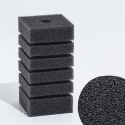 Губка прямоугольная для фильтра турбо № 3, 6×6×12 см, серая