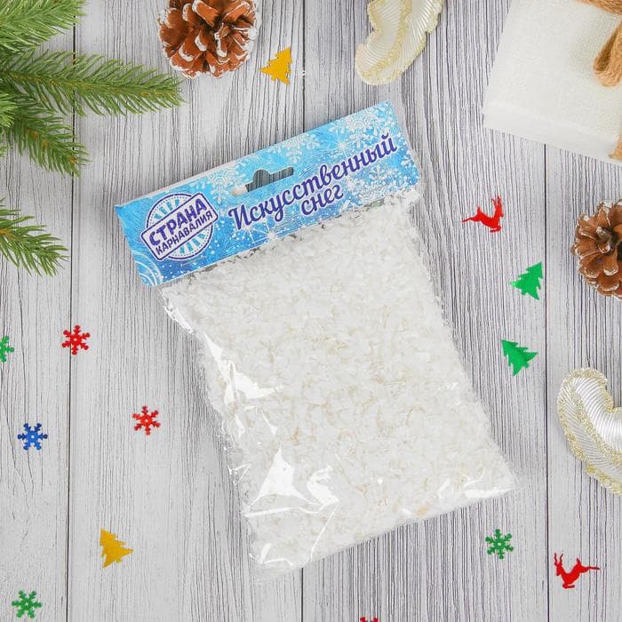 Искусственный снег, 50 г, белый