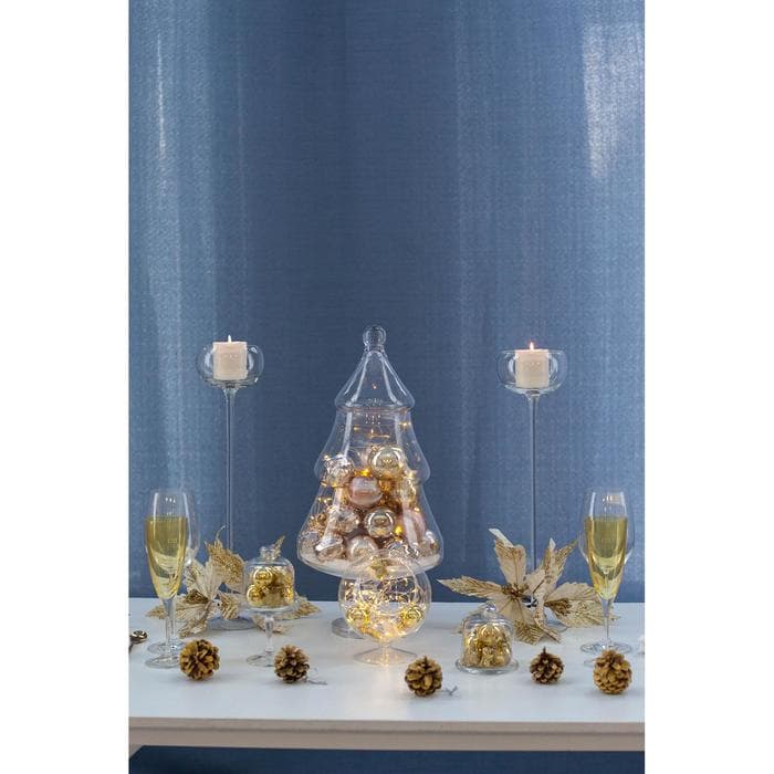 Декор «Блеск», резной цветок, 19×15 см, золото