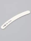 Пилка для ногтей, бумеранг, 200/240 грит, 18 см, белая