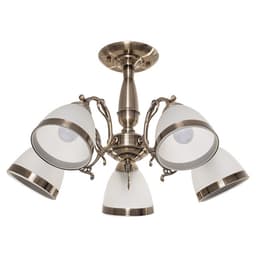 Люстра классика «Мадлен», 5 ламп, 60W E27, основание античная бронза