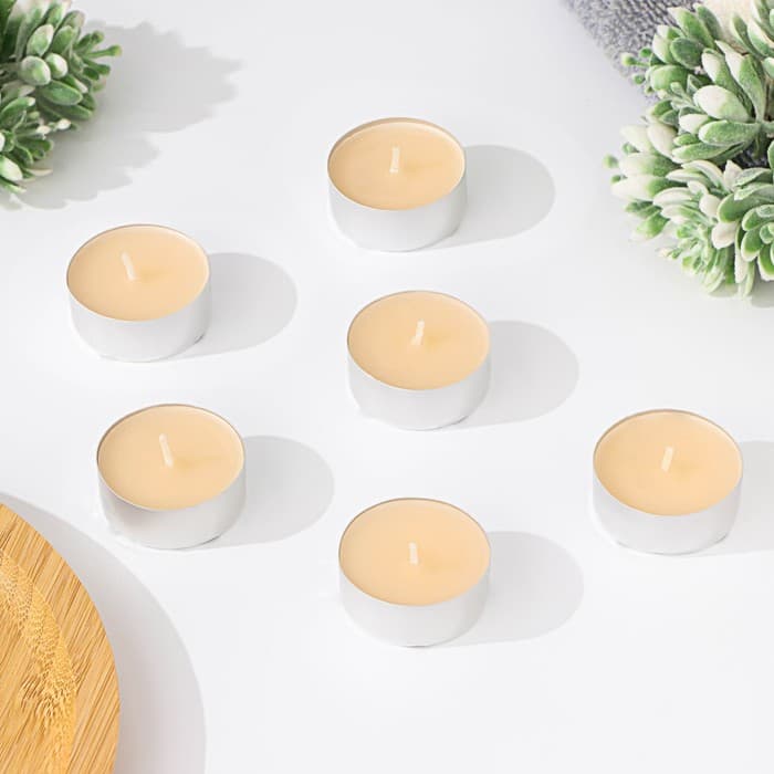 Набор свечей ароматических чайных «Ваниль», 3.8×1.6 см, 3.5 ч, 12 г, 20 шт.