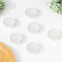 Набор свечей чайных, 3.8×1 см, 2 ч, 9 г, 18 шт., белый