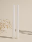 Набор свечей античных, 2.3×24.5 см, 5 ч, 55 г, 2 шт., белый