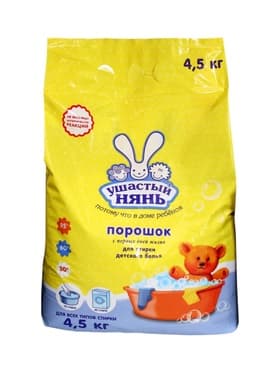 Стиральный порошок Ушастый нянь, для стирки детского белья, 4.5 кг
