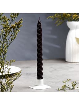 Свеча витая, 2.3×24.5 см, 5 ч, 50 г, чёрная