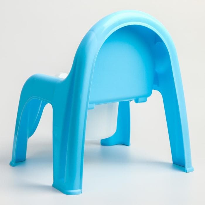 Горшок-стульчик с крышкой, голубой