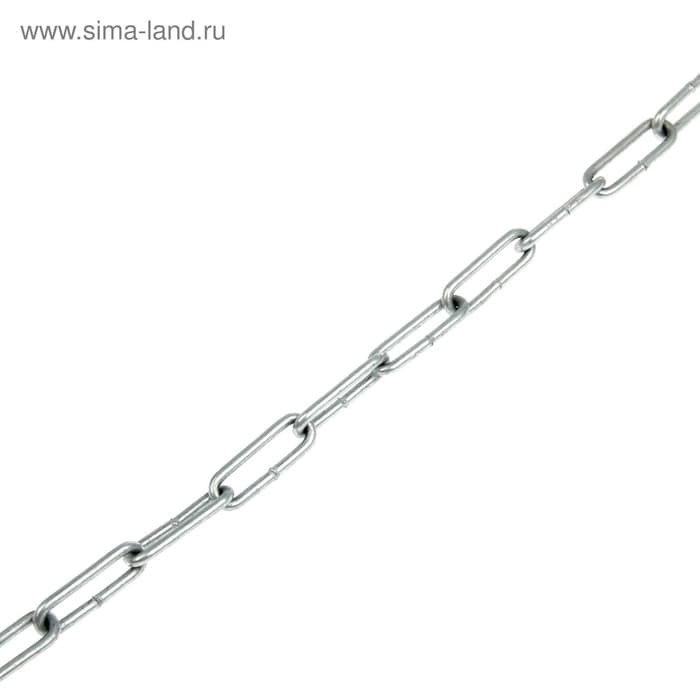 Цепь привязочная с длинным звеном, 26×3 мм, длина 3 м
