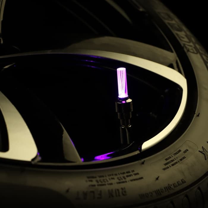 Светящийся колпачок на ниппель Cartage, набор 2 шт., микс