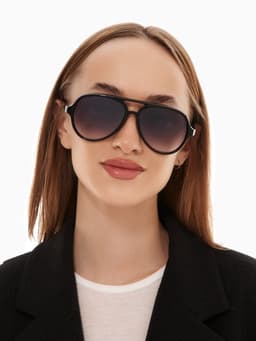 Очки солнцезащитные «OneSun. Авиаторы», uv 400, линза 5.5×6 см, чёрный