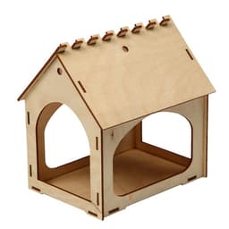 Деревянная кормушка своими руками для птиц «Комплект-А», 14×17.5×19 см, Greengo