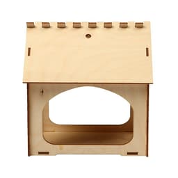 Деревянная кормушка своими руками для птиц «Комплект-А», 14×17.5×19 см, Greengo