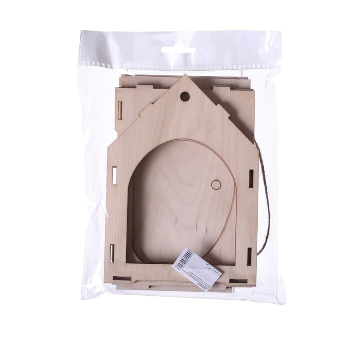 Деревянная кормушка своими руками для птиц «Комплект-А», 14×17.5×19 см, Greengo