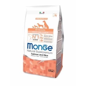 Сухой корм для щенков Monge Dog Speciality Puppy&Junior, лосось, рис, 2.5 кг