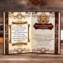 Диплом «Почетного юбиляра», 11×16 см