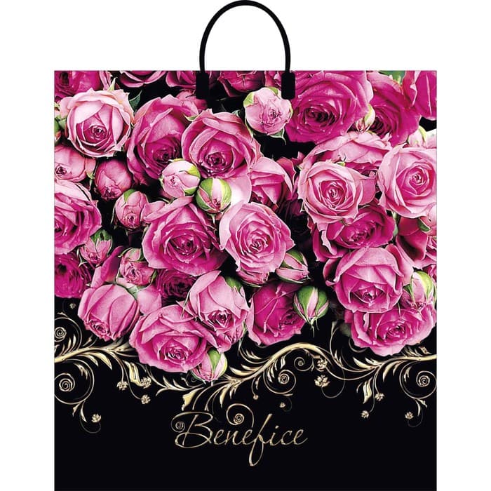 Пакет «Бенефис», полиэтиленовый с пластиковой ручкой, 40×44, 100 мкм