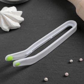 Щипцы кондитерские Доляна, 15×3.5 см, пластик, белые