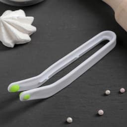 Щипцы кондитерские Доляна, 15×3.5 см, пластик, белые