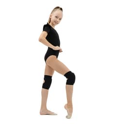 Наколенники для гимнастики и танцев Grace Dance, с уплотнителем, р. S, 7-10 лет, чёрные