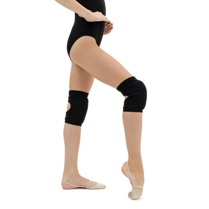 Наколенники для гимнастики и танцев Grace Dance, с уплотнителем, р. L, от 15 лет, цвет чёрный