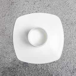 Подсвечник на 1 свечу «Квадрат», металл, 7×3 см, белый