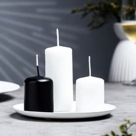 Подсвечник плоский «Чашка», металл, 14 см, белый