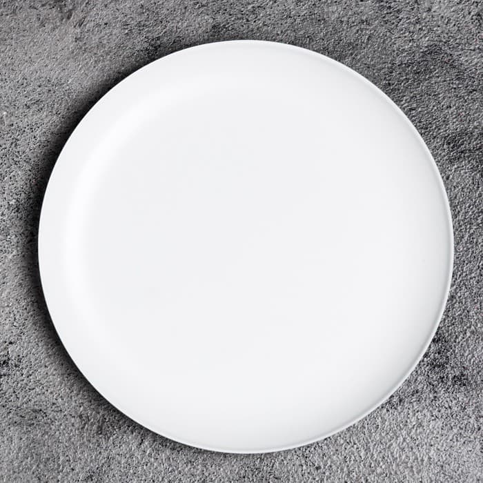 Подсвечник плоский «Чашка», металл, 14 см, белый