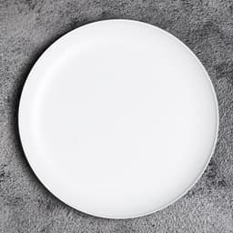 Подсвечник плоский «Чашка», металл, 14 см, белый