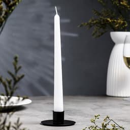 Подсвечник на 1 свечу «Круг», металл, 7×3 см, чёрный муар