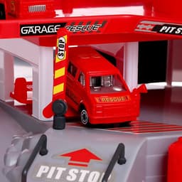 Парковка для машин «Служба спасения», 2 уровня, вертолетная площадка