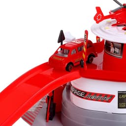 Парковка для машин «Служба спасения», 2 уровня, вертолетная площадка