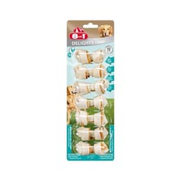 Косточки для мелких собак 8 in1 DENTAL DELIGHTS XS, с куриным мясом и минералами, 7×7.5 см