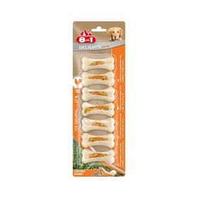 Сверхпрочные косточки 8in1 DELIGHTS Strong XS для мелких собак, с куриным мясом, 7×7.5 см
