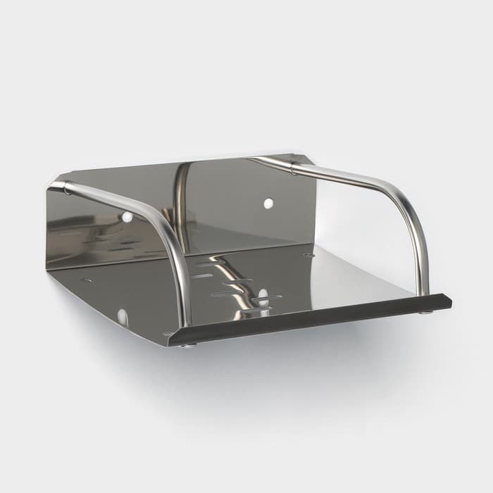 Мыльница настенная, 14.5×11.5×5 см, сталь