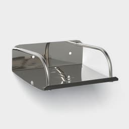 Мыльница настенная, 14.5×11.5×5 см, сталь