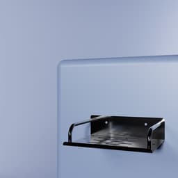 Мыльница настенная, 14.5×11.5×5 см, сталь