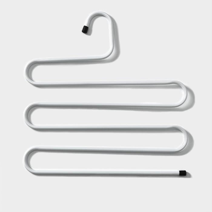 Вешалка для брюк и юбок «Змейка», 33×34 см, МИКС