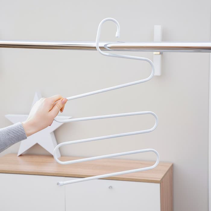 Вешалка для брюк и юбок «Змейка», 33×34 см, МИКС