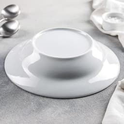 Тарелка глубокая Добрушский завод «Идиллия», 500 мл, d=24 см, фарфор, белая