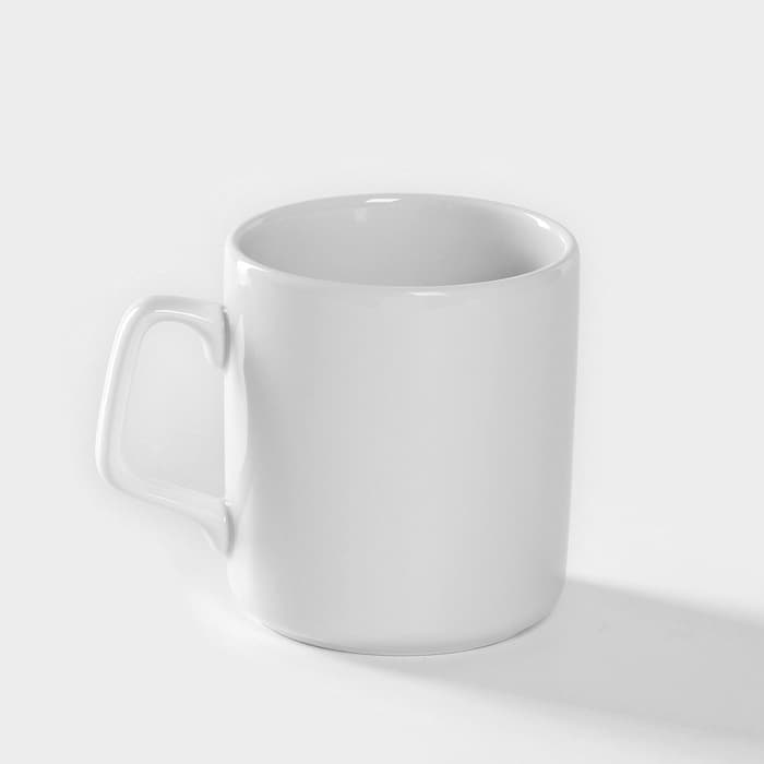 Кружка Добрушский завод «Эльза», 350 мл, d=8.2 см, фарфор, белая