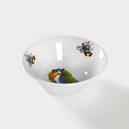 Салатник детский Добрушский завод «Лесовичок», 360 мл, d=14.5 см, фарфор, белая, рисунок МИКС