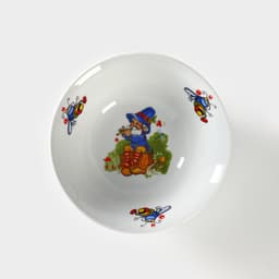 Салатник детский Добрушский завод «Лесовичок», 360 мл, d=14.5 см, фарфор, белая, рисунок МИКС